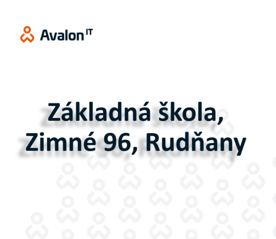 Základná škola, Zimné 96, Rudňany