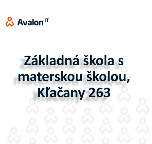 Základná škola s materskou školou, Kľačany 263